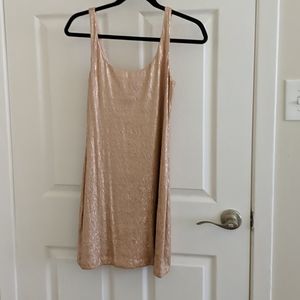 Pink Sequined mini dress